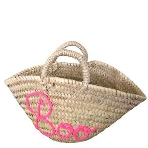 Halloween Trick o Treat Straw Basket Boo
Monogramming in Pink is NEW WITH TAGS